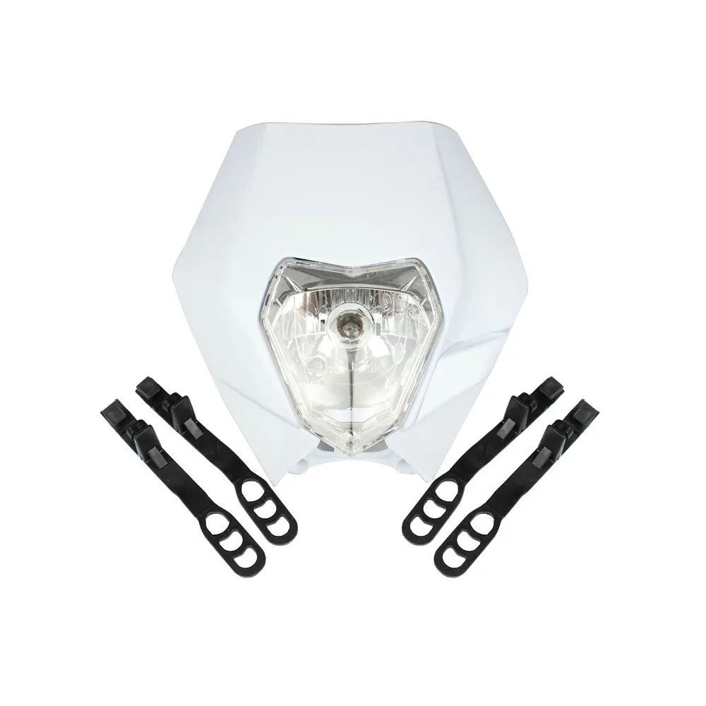 Motorcycle Headlight Head Lamp Head Light LED Headlamp Fairing Universal For Dirt Bike Motocross Enduro Supermoto
