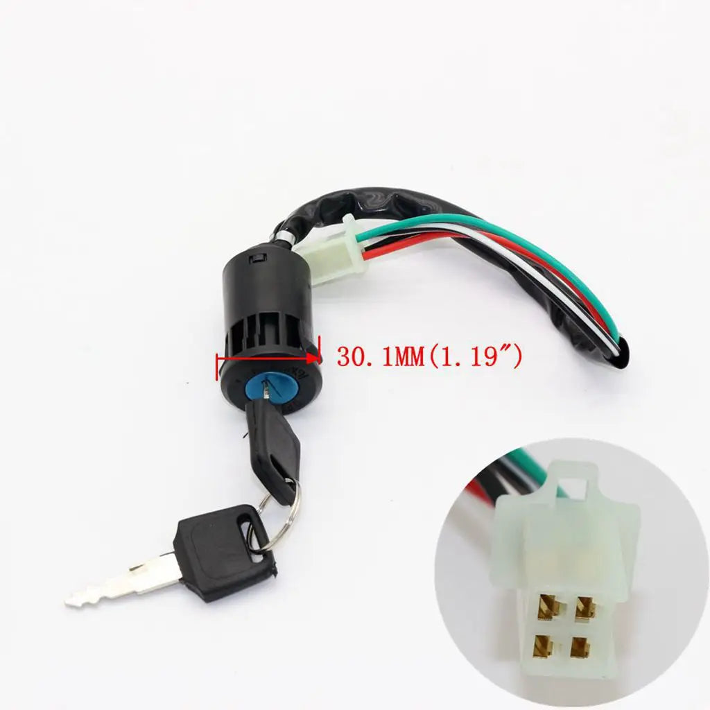 Motorcycle Ignition Key Switch with 2 keys Lock On/Off Car Trike Motorcycle Fit for 50cc 110cc 125cc 250cc PIT Quad Dirt Bike AT