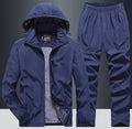 New Warm Sport Suit Men`s Sets Sweatshirts Hoodies +Sweatpants Winter Fleece Tracksuit Windproof Gym Jogging Sportswear Clothing
