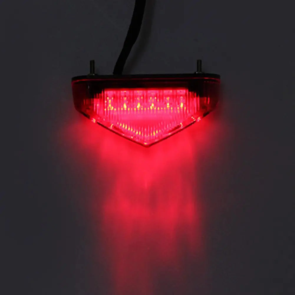 Universal Dirt Bike LED Tail Light - 3-in-1 Brake Turn Signal Running Light, Motorcycle Rear Fender Lamp for Off-Road MX Enduro
