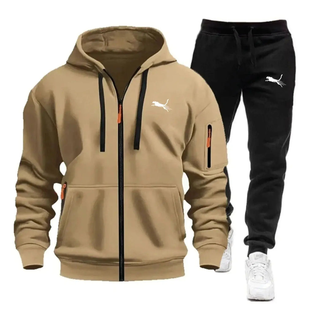 Men's Clothing Casual Sweatshirt Suit Sweatshirts for Men Daily Zipper Hoodies Hot High Quality 2026 Sports Tracksuit Jogging