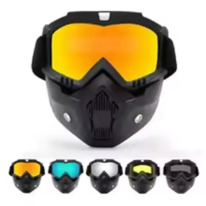 Dustproof Motocross Glasses Adjustable Motorcycle Goggles Breathable Full Face Protective Motorbike Dirt Bike Off-road Mask