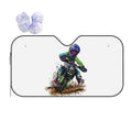 Motocross Dirt Bike Studios MX Rider 35 Sunshade Windscreen Car Front Windshield Window Sun Visor Accessories Covers