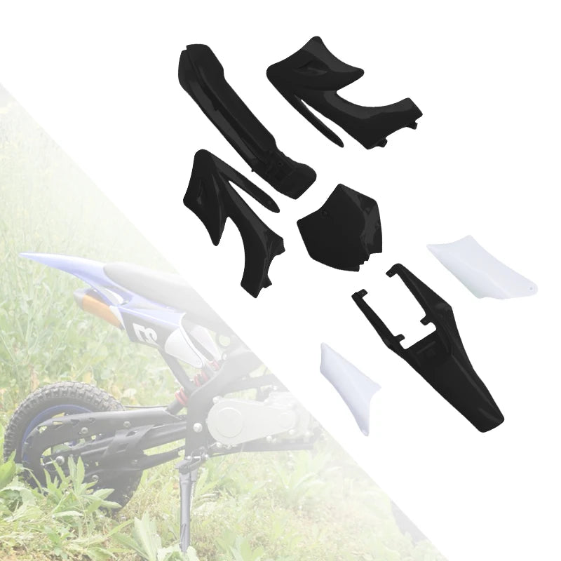 LINGQI RACING Motorcycle Plastic Cover Fairing Kits Mudguard Fenders For Small Apollo Mini Pit Dirt Bike Off Road Spare Parts