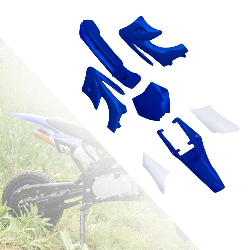 LINGQI RACING Motorcycle Plastic Cover Fairing Kits Mudguard Fenders For Small Apollo Mini Pit Dirt Bike Off Road Spare Parts