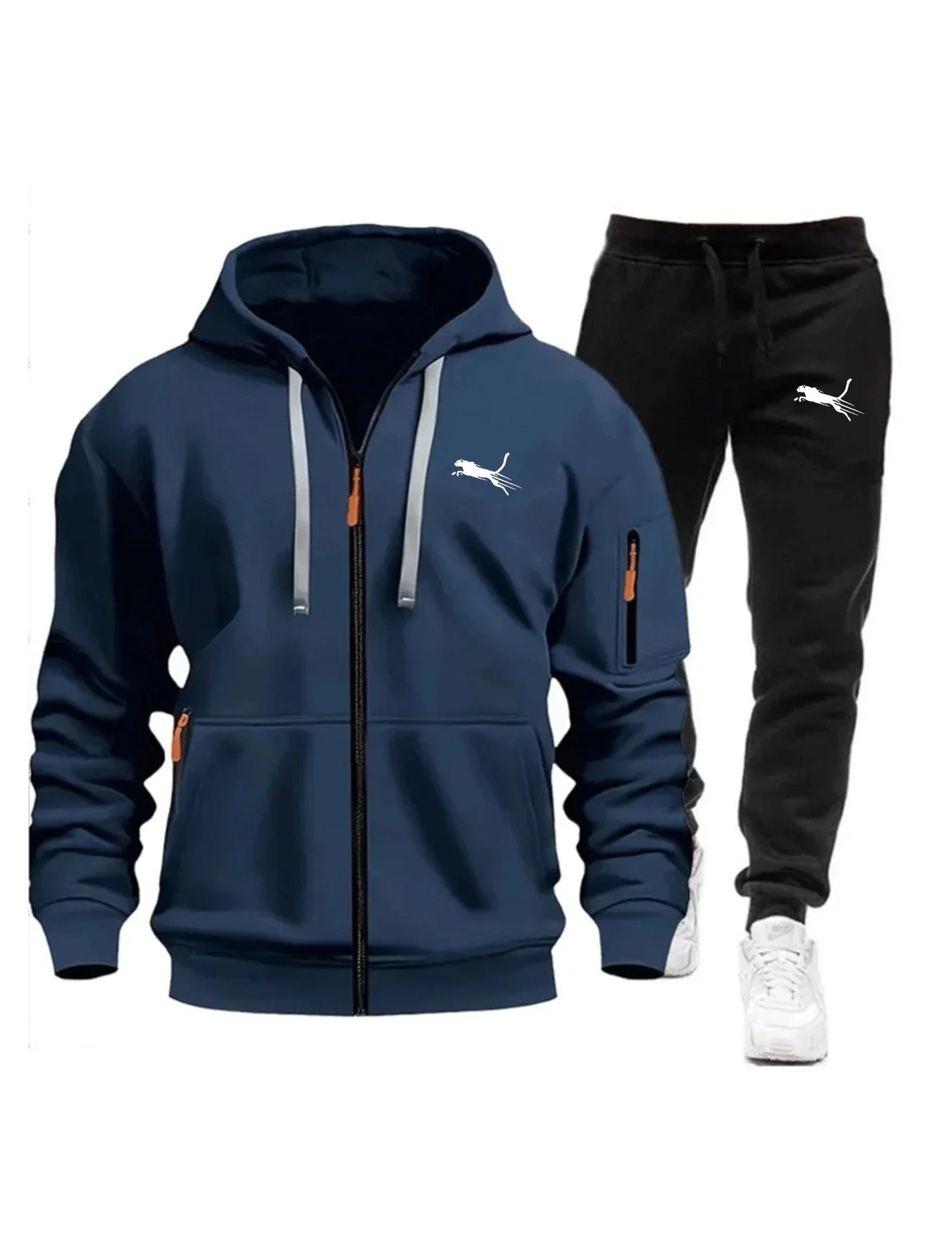 Men's Clothing Casual Sweatshirt Suit Sweatshirts for Men Daily Zipper Hoodies Hot High Quality 2026 Sports Tracksuit Jogging