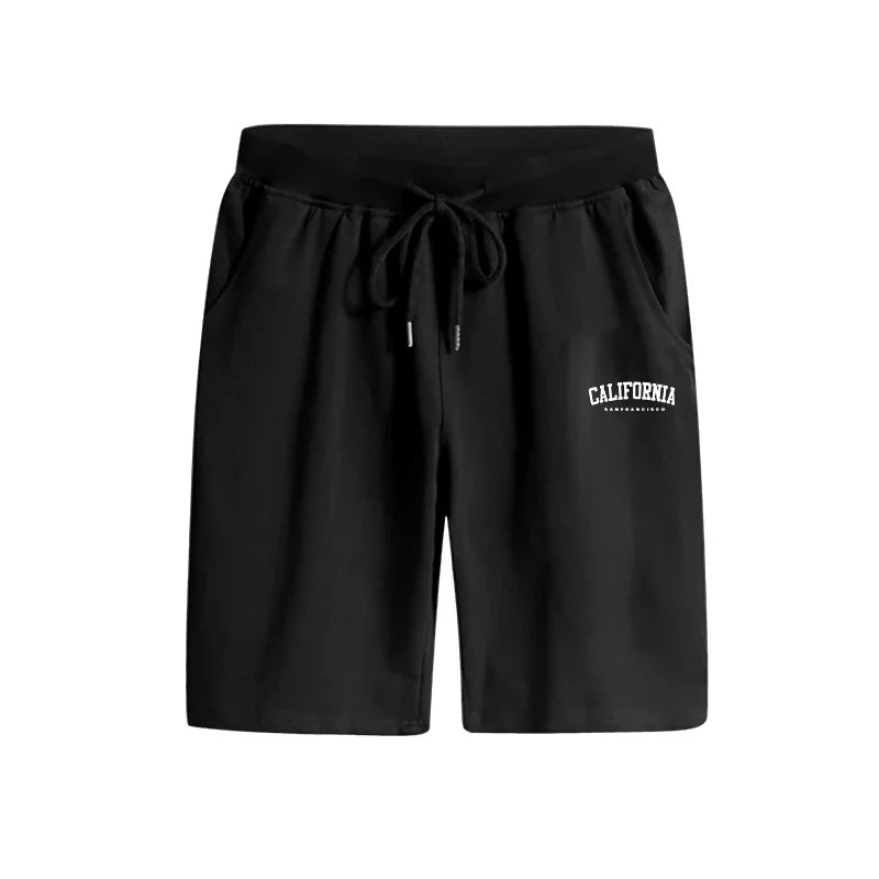 Hot Sales Mens T-shirt Tracksuit Print Casual Loose T-shirt Summer Sports Jogging Man Clothing Single Piece Short Sleeve Shorts