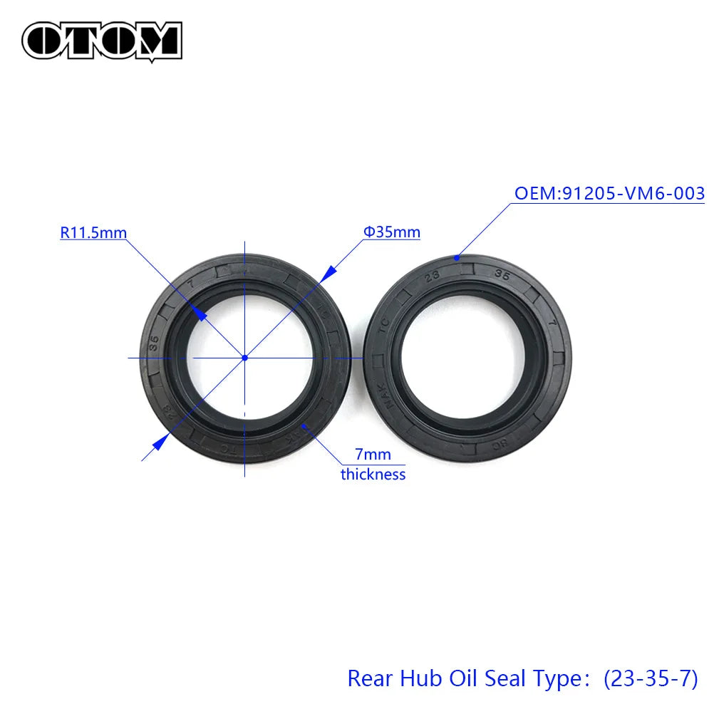 OTOM Motorcycle Front Rear Wheel Hub Oil Seal Bearing Set For HONDA CRF CRF150R CRF150RB CRF250RL Dirt Pit Bike Motocross Parts