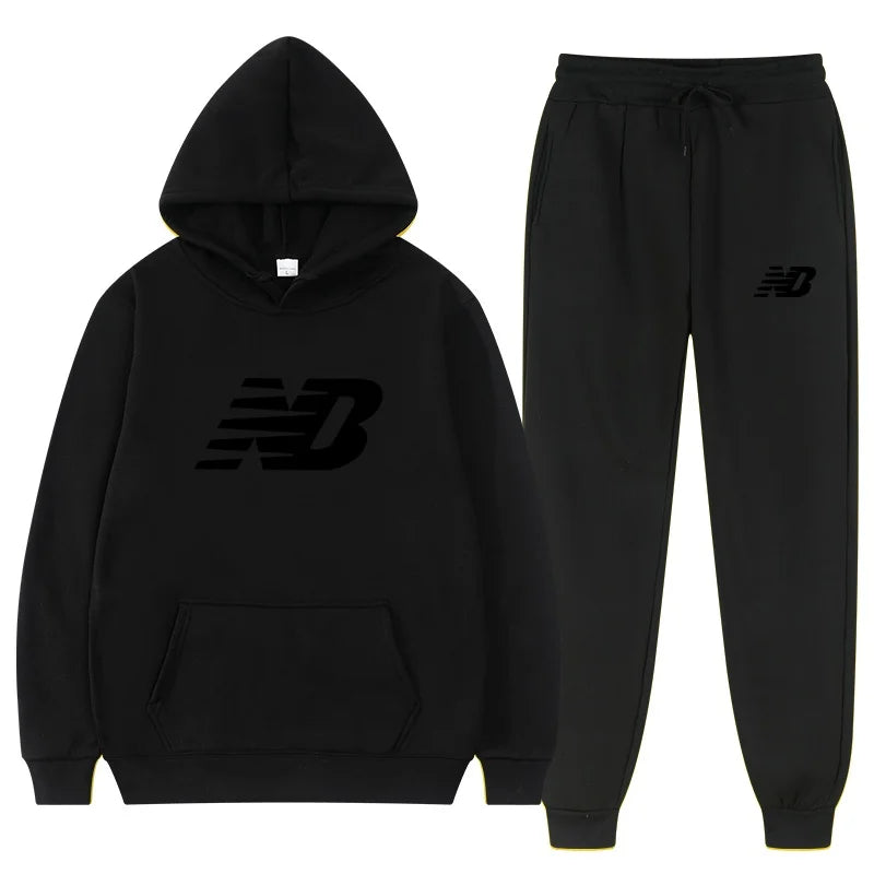 Men's 2026 Spring Hoodie Set, Fashionable Pants, Casual Jogging Wear, Sportswear, Two Piece Sweatshirt