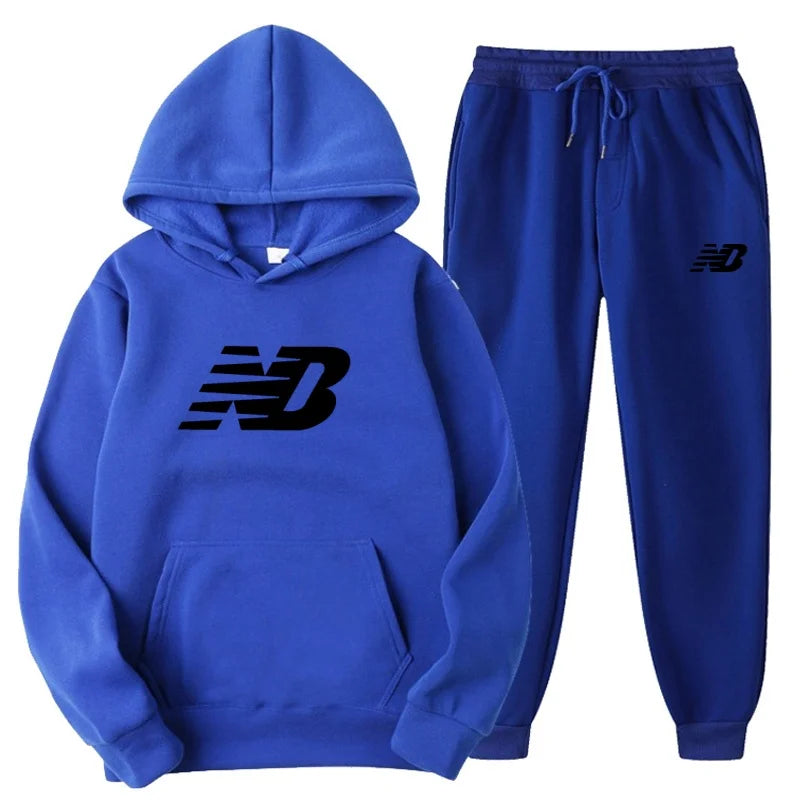 Men's 2026 Spring Hoodie Set, Fashionable Pants, Casual Jogging Wear, Sportswear, Two Piece Sweatshirt