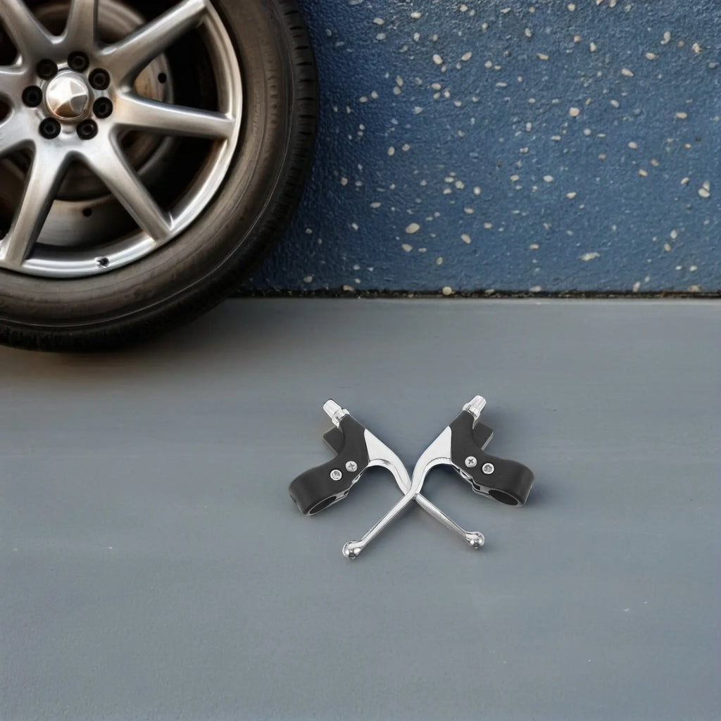 1Pair Alloy Brake Clutch Lever Set for Mini Motorcycle Atv Dirt Bike Pit Bike 47Cc 49Cc Off-Road Handlebar Lever Rear Front 22Mm