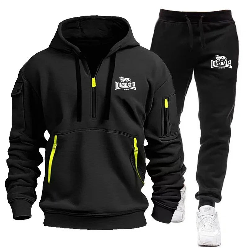 2024 Sports Tracksuit Jogging Men's Clothing Casual Sweatshirt Suit Sweatshirts for Men Daily Tricolor Hoodies Hot High Quality