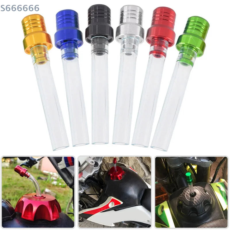 Motorcycle Fuel Tank Breather Pipe Single Way Valve Gas Cap Vent Hoses for Motocross ATV Quad Dirt Pit Bike - Replacement Part