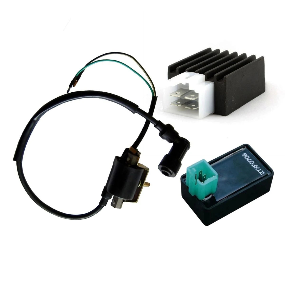 Compact Ignition Coil & Cdi Unit & Regulator 90 110Cc 125Cc Pit Quad Dirt Bike Atv Buggy