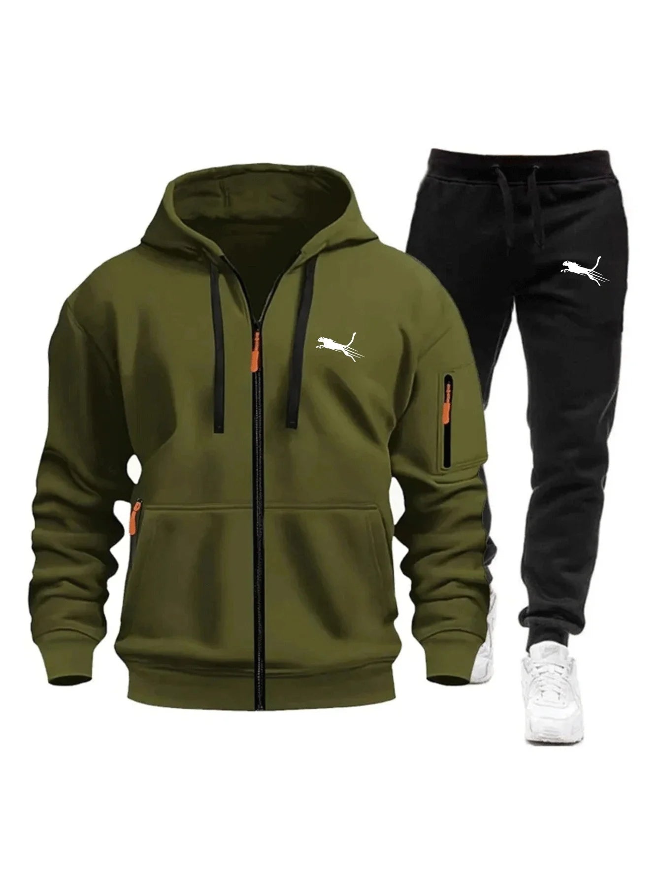 Men's Clothing Casual Sweatshirt Suit Sweatshirts for Men Daily Zipper Hoodies Hot High Quality 2026 Sports Tracksuit Jogging