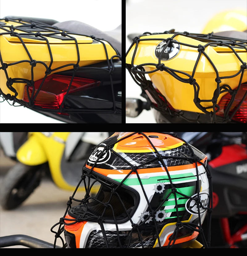 Motorcycle Luggage Net Motorbike Fuel Tank Mesh Motocross Elastic Net Bag Bag Dirt Bike Bicycle Moto Network Rope for Lashing