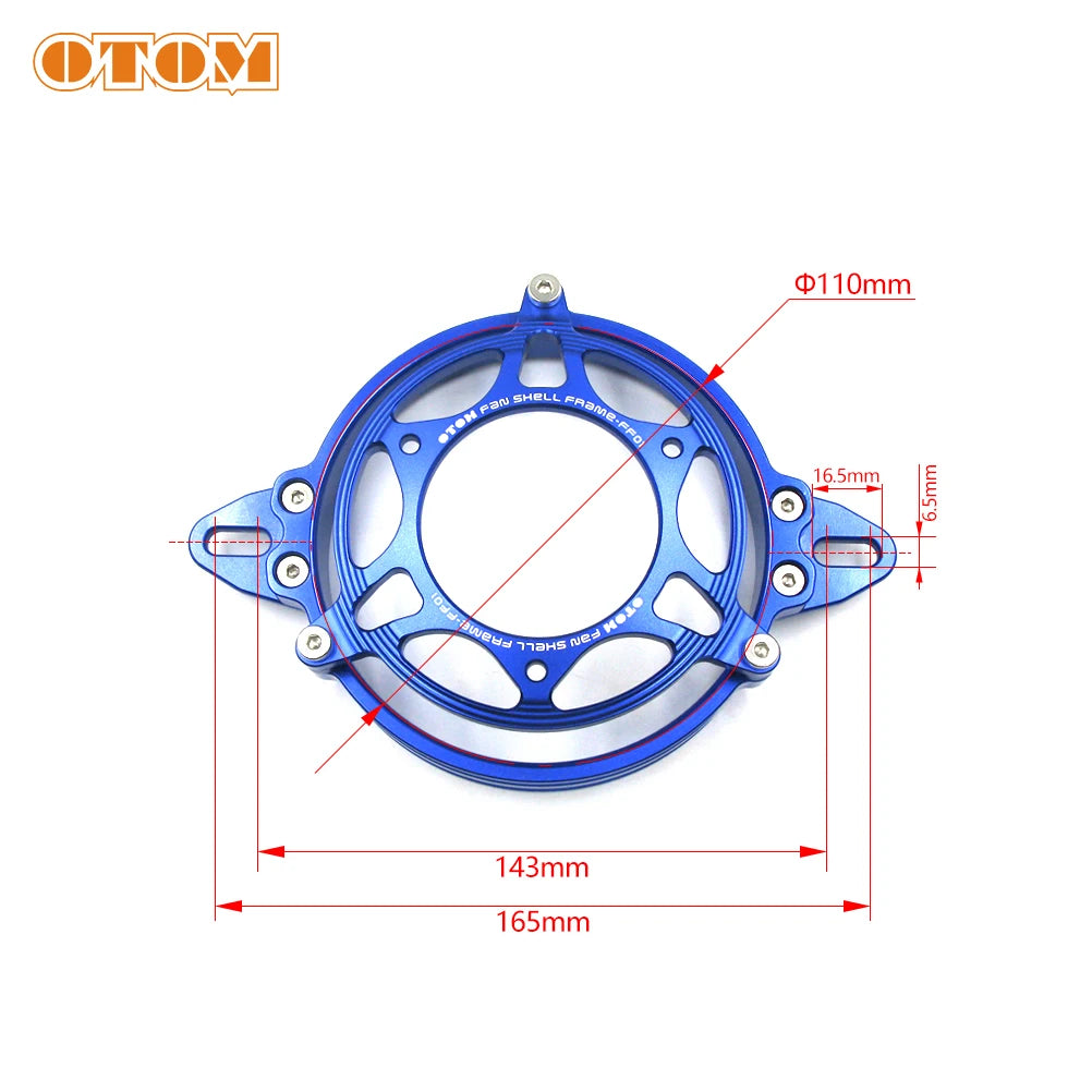 OTOM 200cc 250cc 300cc Motorcycle Cooling Fan 120mm Dirt Pit Bike Motocross ATV Quad Oil Cooler Water Radiator Electric 12V