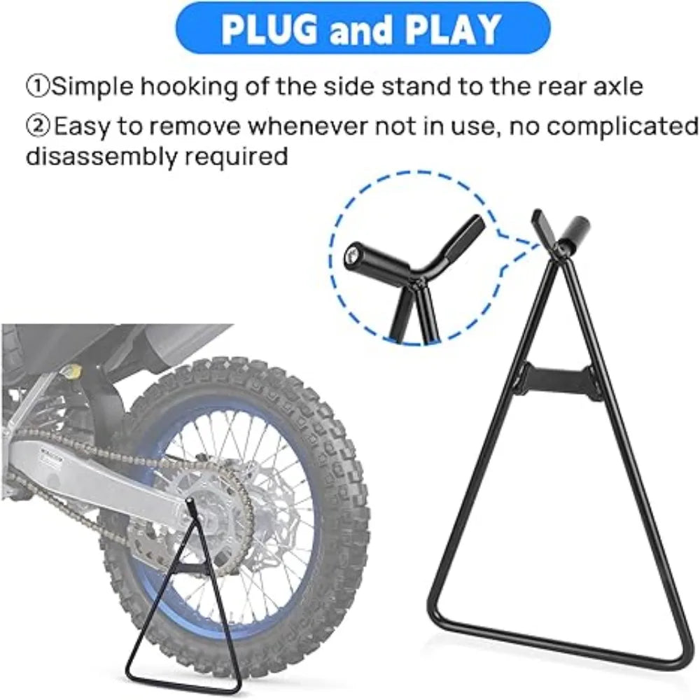 Universal Triangle Stand 80-500cc A Stand Motorcycle Triangle Stand for Dirt Bike Motocross Enduro Black Accessories
