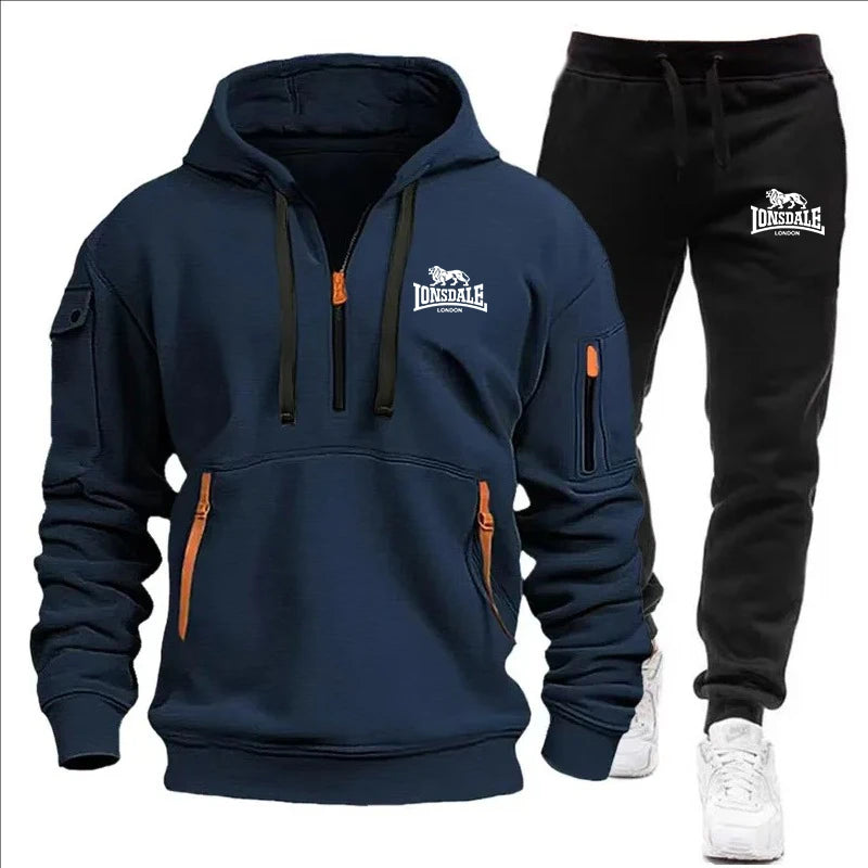 2024 Sports Tracksuit Jogging Men's Clothing Casual Sweatshirt Suit Sweatshirts for Men Daily Tricolor Hoodies Hot High Quality