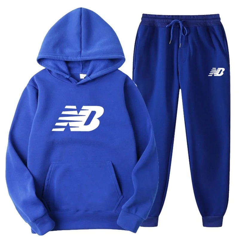 Men's 2026 Spring Hoodie Set, Fashionable Pants, Casual Jogging Wear, Sportswear, Two Piece Sweatshirt