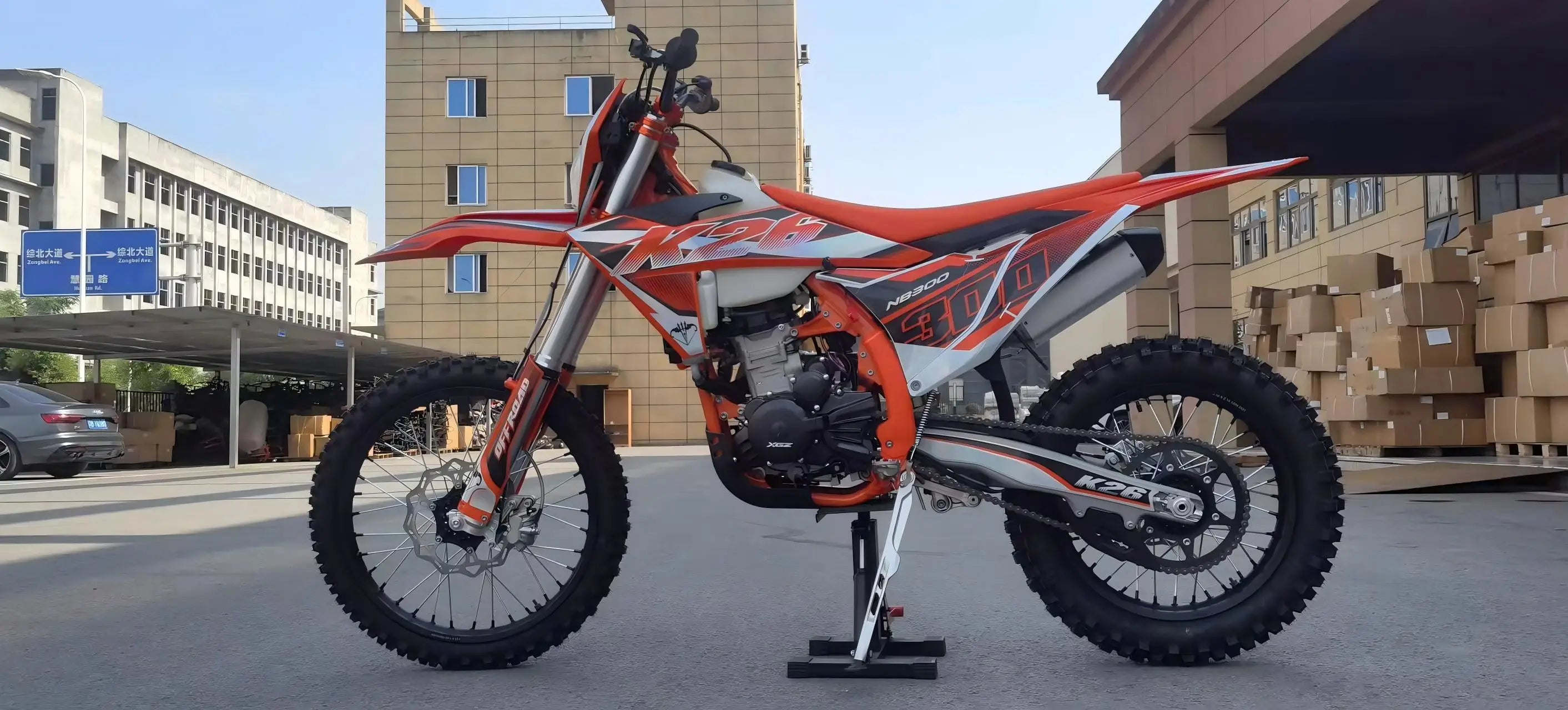 XINGUIZUN K26 NB300 Engine 4 Stroke Moto Cross 300cc Enduro Off-road Motorcycle Dirt Bike 300cc