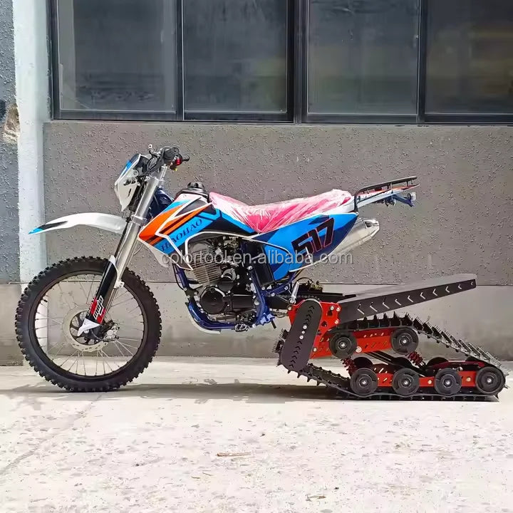 250cc Adult-Used Off-Road Motorcycles Big Size Brushless Snowmobile & Dirt Bike with Rubber Tracks for Snow & Dirt Riding