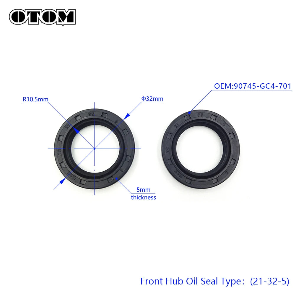 OTOM Motorcycle Front Rear Wheel Hub Oil Seal Bearing Set For HONDA CRF CRF150R CRF150RB CRF250RL Dirt Pit Bike Motocross Parts