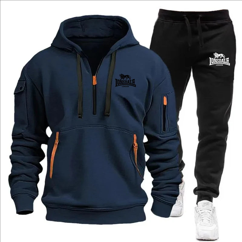 2024 Sports Tracksuit Jogging Men's Clothing Casual Sweatshirt Suit Sweatshirts for Men Daily Tricolor Hoodies Hot High Quality