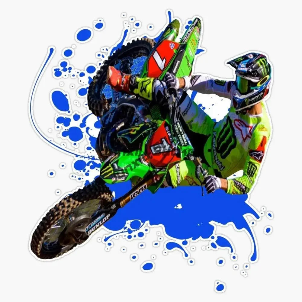 Motocross Vinyl Wall Decal Motorcycle Autobike Wall Art Home Decals Living Room Decoration Dirt Bike Sport