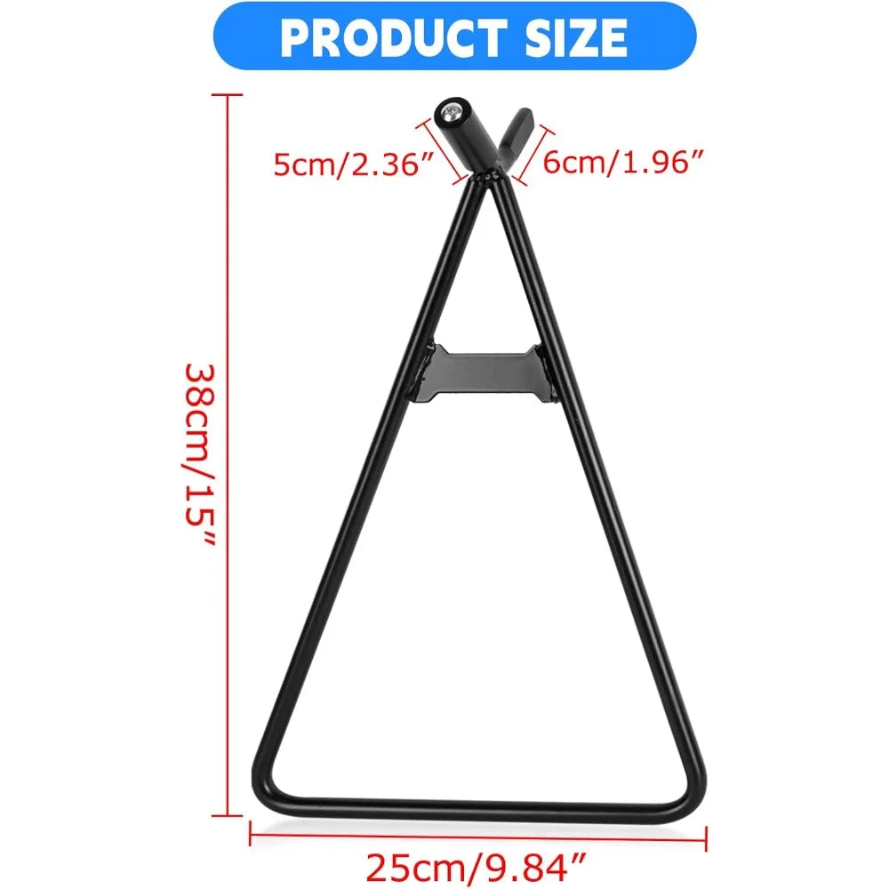 Universal Triangle Stand 80-500cc A Stand Motorcycle Triangle Stand for Dirt Bike Motocross Enduro Black Accessories