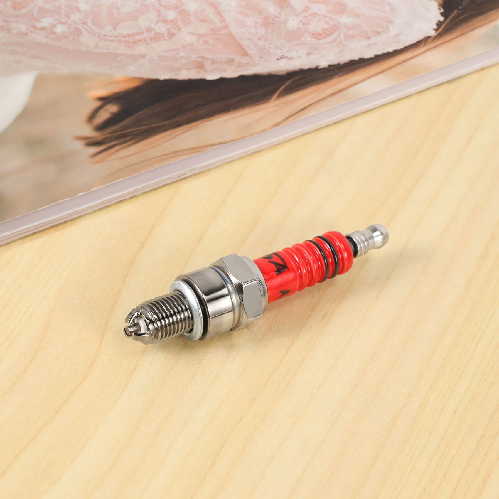 Pack Of 2 Racing 3 Electrode Spark Plug A7tc For 50Cc 110Cc 125Cc 150Cc Atv Scooter Dirt Bike Go Kart-L94A