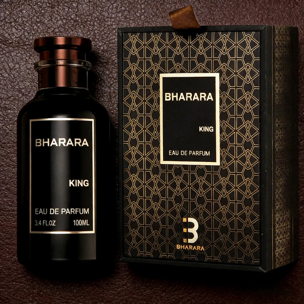 Perfumes For Men Bharara King Eau De Parfum 3.4 Oz & 1 Empty Travel Perfume Atomizer (BEST CHOICE)