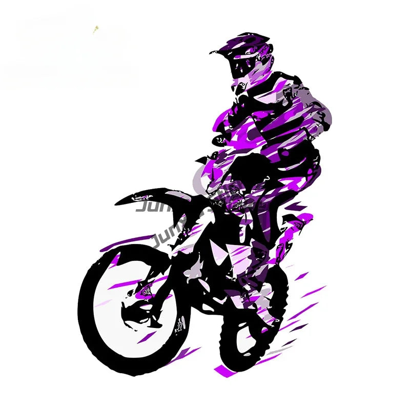 Motocross Vinyl Wall Decal Motorcycle Autobike Wall Art Home Decals Living Room Decoration Dirt Bike Sport