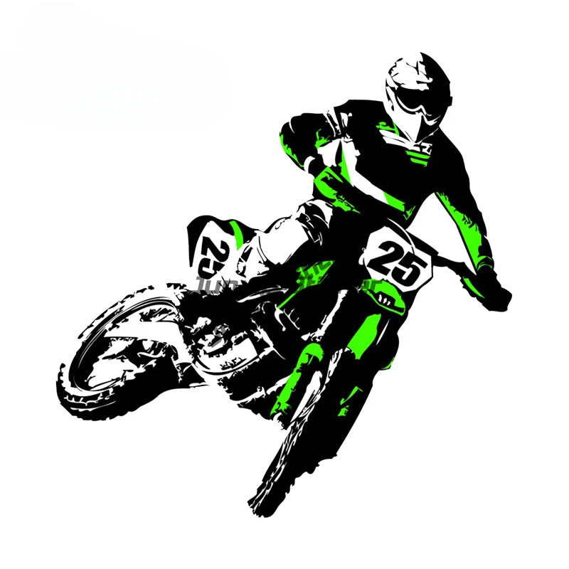 Motocross Vinyl Wall Decal Motorcycle Autobike Wall Art Home Decals Living Room Decoration Dirt Bike Sport