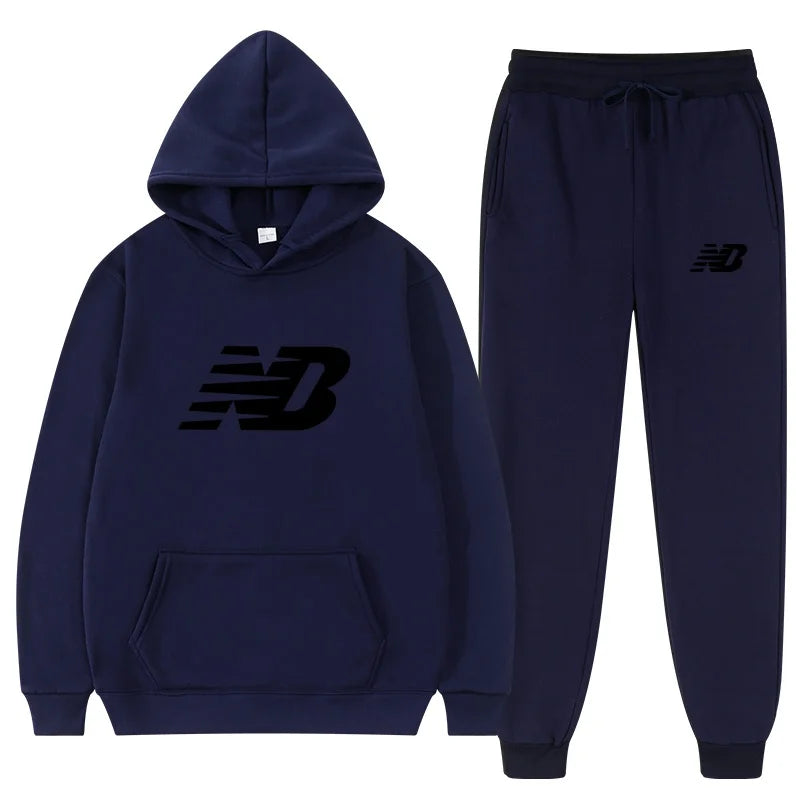 Men's 2026 Spring Hoodie Set, Fashionable Pants, Casual Jogging Wear, Sportswear, Two Piece Sweatshirt