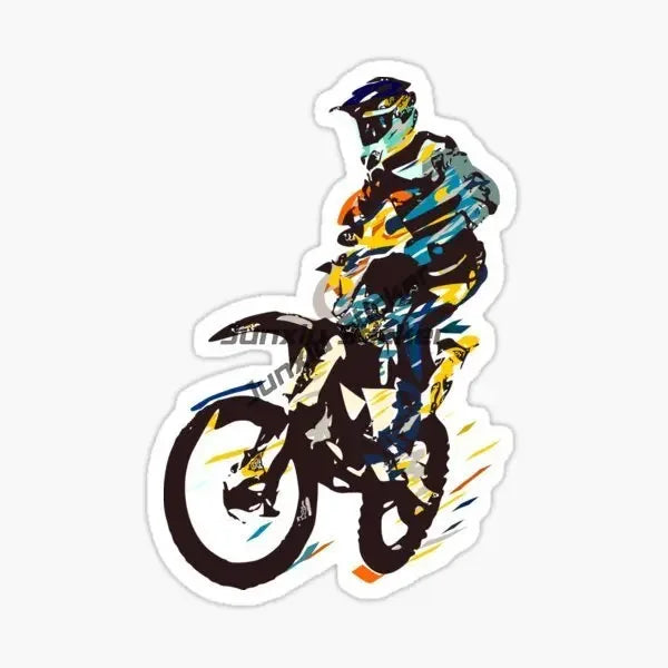 Motocross Vinyl Wall Decal Motorcycle Autobike Wall Art Home Decals Living Room Decoration Dirt Bike Sport