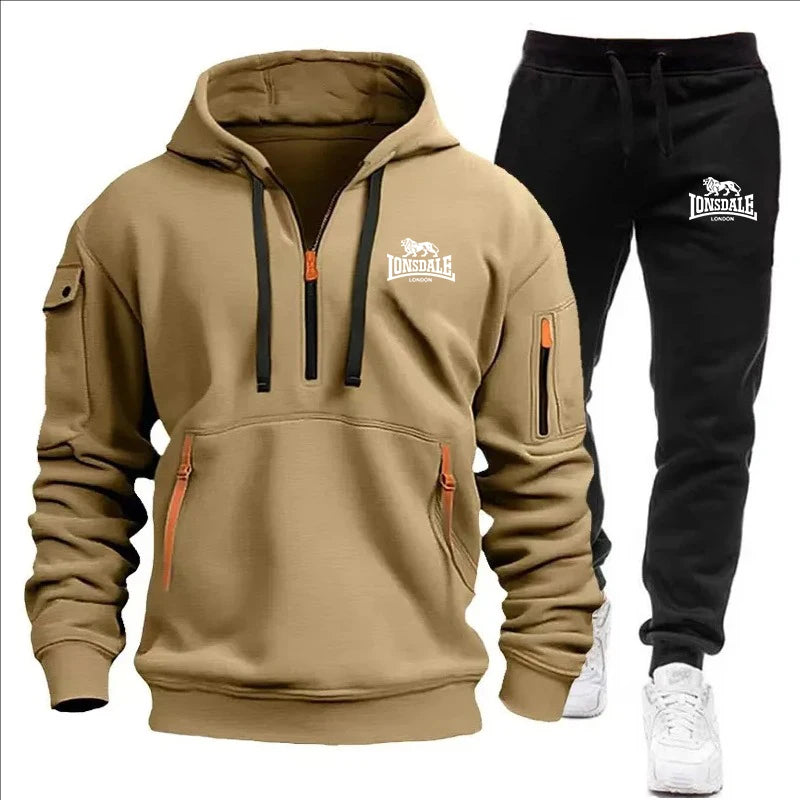 2024 Sports Tracksuit Jogging Men's Clothing Casual Sweatshirt Suit Sweatshirts for Men Daily Tricolor Hoodies Hot High Quality