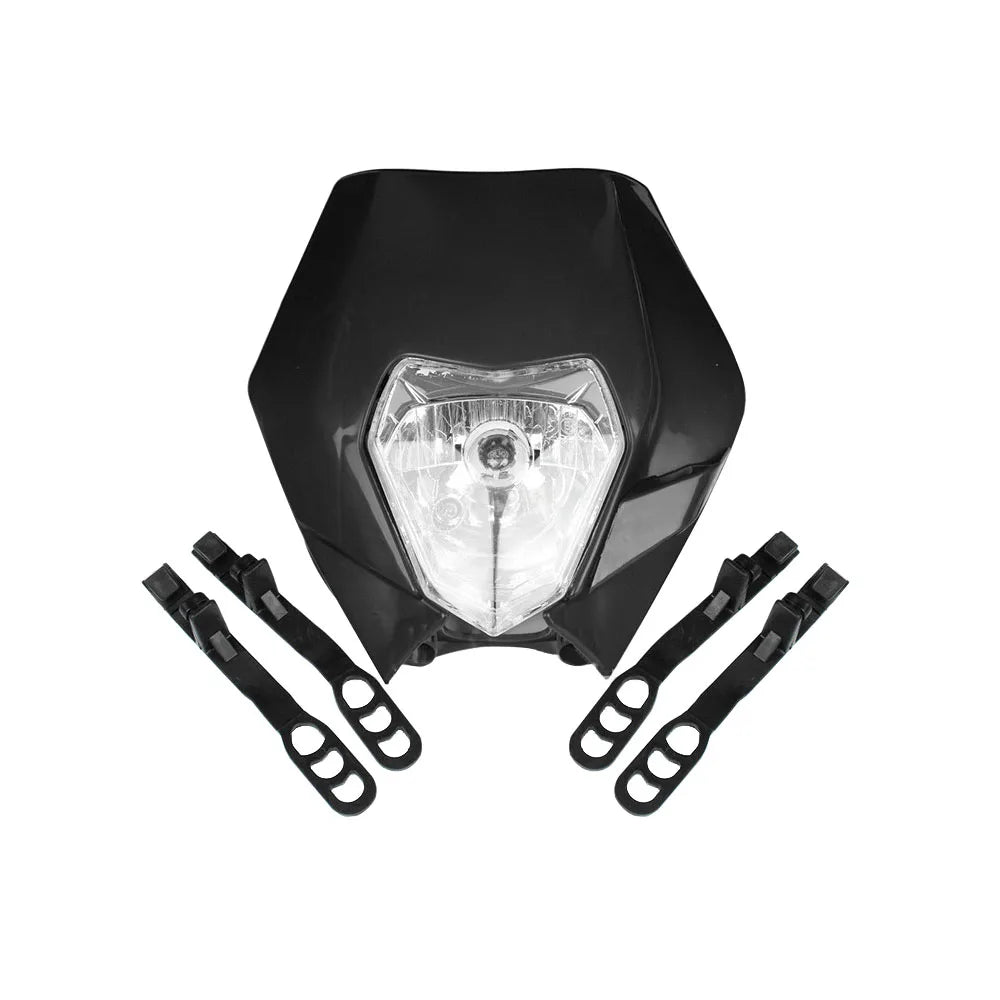 Motorcycle Headlight Head Lamp Head Light LED Headlamp Fairing Universal For Dirt Bike Motocross Enduro Supermoto
