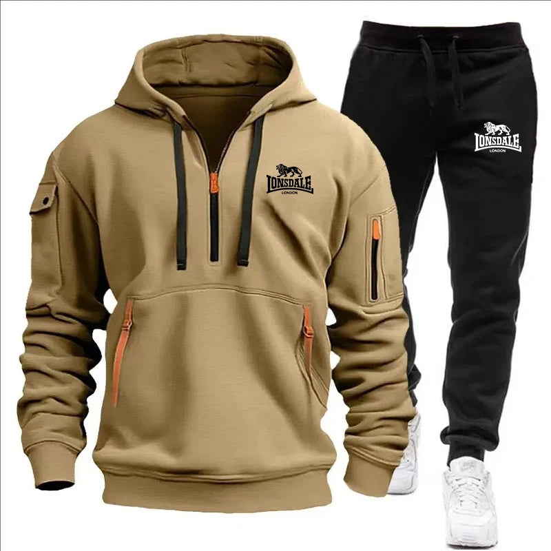 2024 Sports Tracksuit Jogging Men's Clothing Casual Sweatshirt Suit Sweatshirts for Men Daily Tricolor Hoodies Hot High Quality