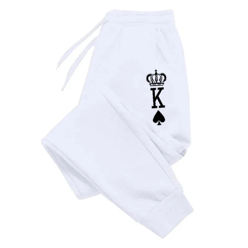 King Printing Mens Sweatpants Fashion Casual Pants Outdoors Sports Jogging Man Trousers Daily Running Pants Fitness Sportswear