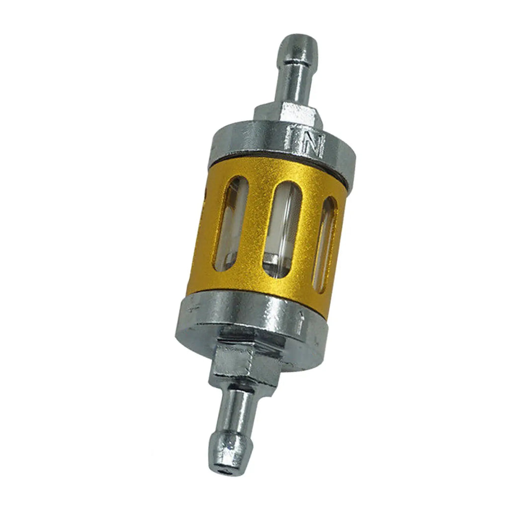Universal Motorcycle Petrol Oil Fuel Filter Good Filtering Effect Reusable for ATV Dirt Pit Off Road Bike Motocross CNC Aluminum