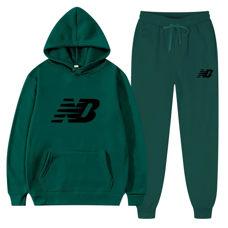 Men's 2026 Spring Hoodie Set, Fashionable Pants, Casual Jogging Wear, Sportswear, Two Piece Sweatshirt
