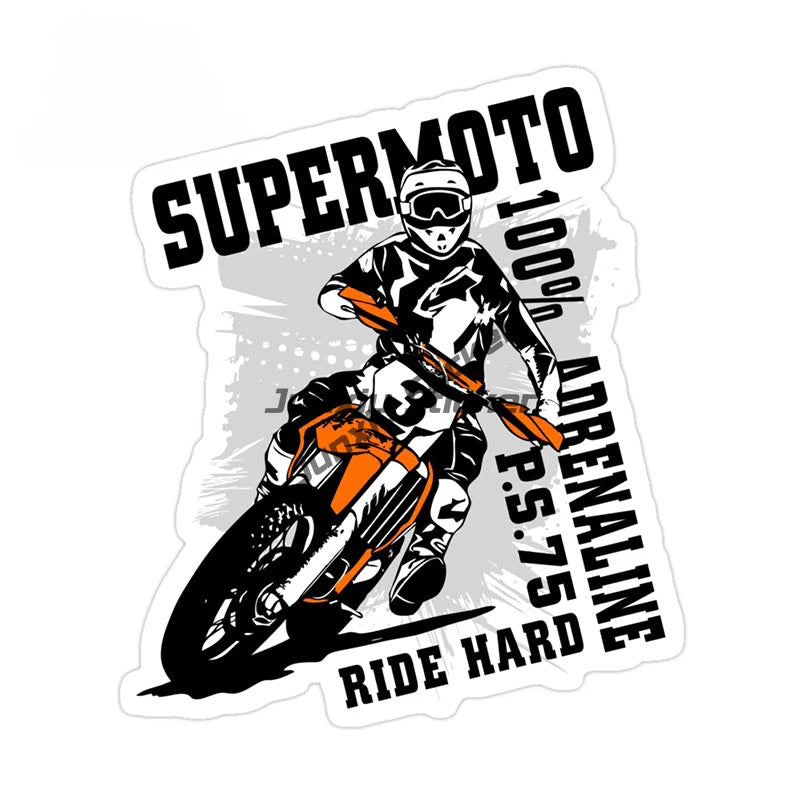 Motocross Vinyl Wall Decal Motorcycle Autobike Wall Art Home Decals Living Room Decoration Dirt Bike Sport