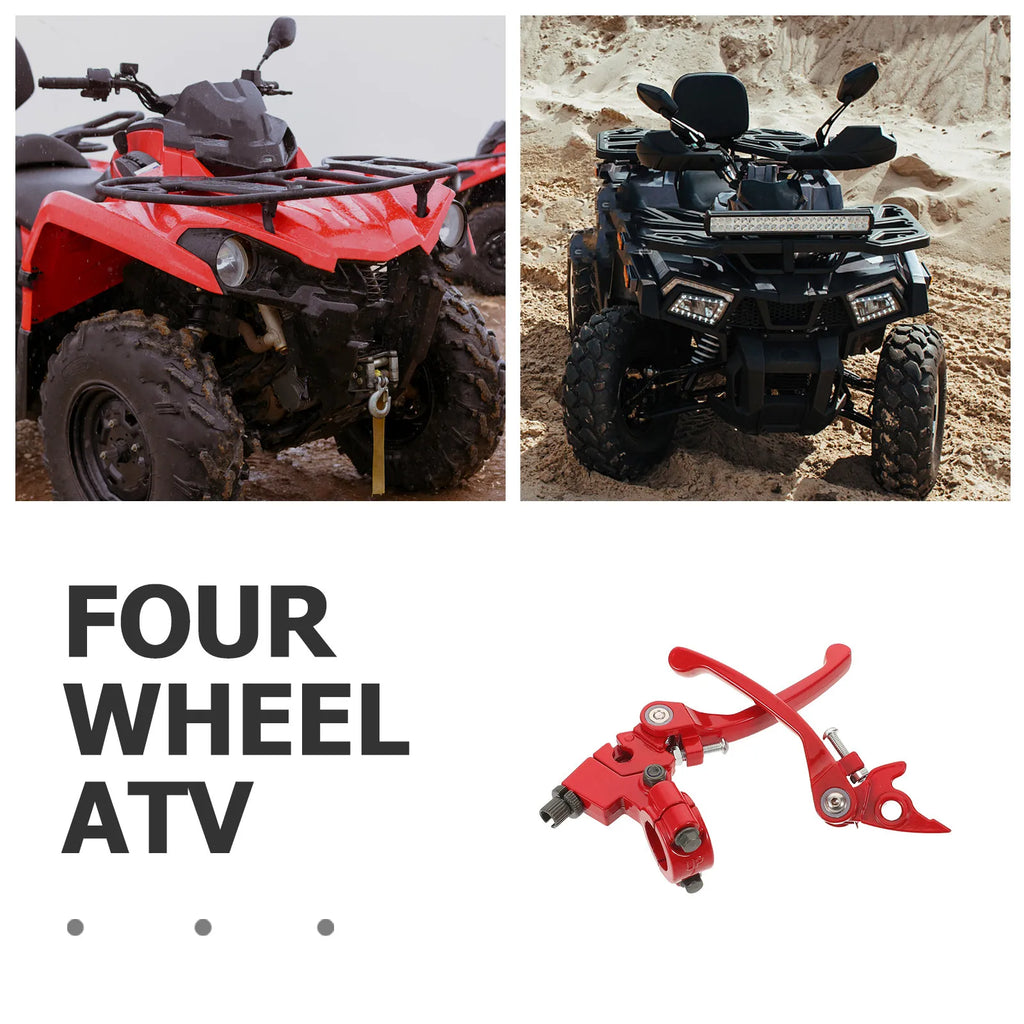 2pcs Pit Bike Brake Lever 7/8" Handlebar Clutch Brake Handle Spring Loaded For Mini Motorcycle Atv Off-Road Dirt Bikes