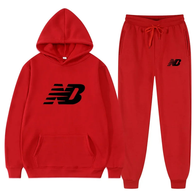 Men's 2026 Spring Hoodie Set, Fashionable Pants, Casual Jogging Wear, Sportswear, Two Piece Sweatshirt