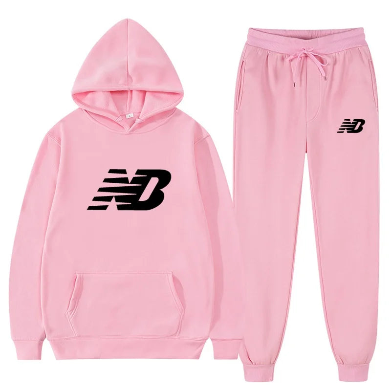 Men's 2026 Spring Hoodie Set, Fashionable Pants, Casual Jogging Wear, Sportswear, Two Piece Sweatshirt