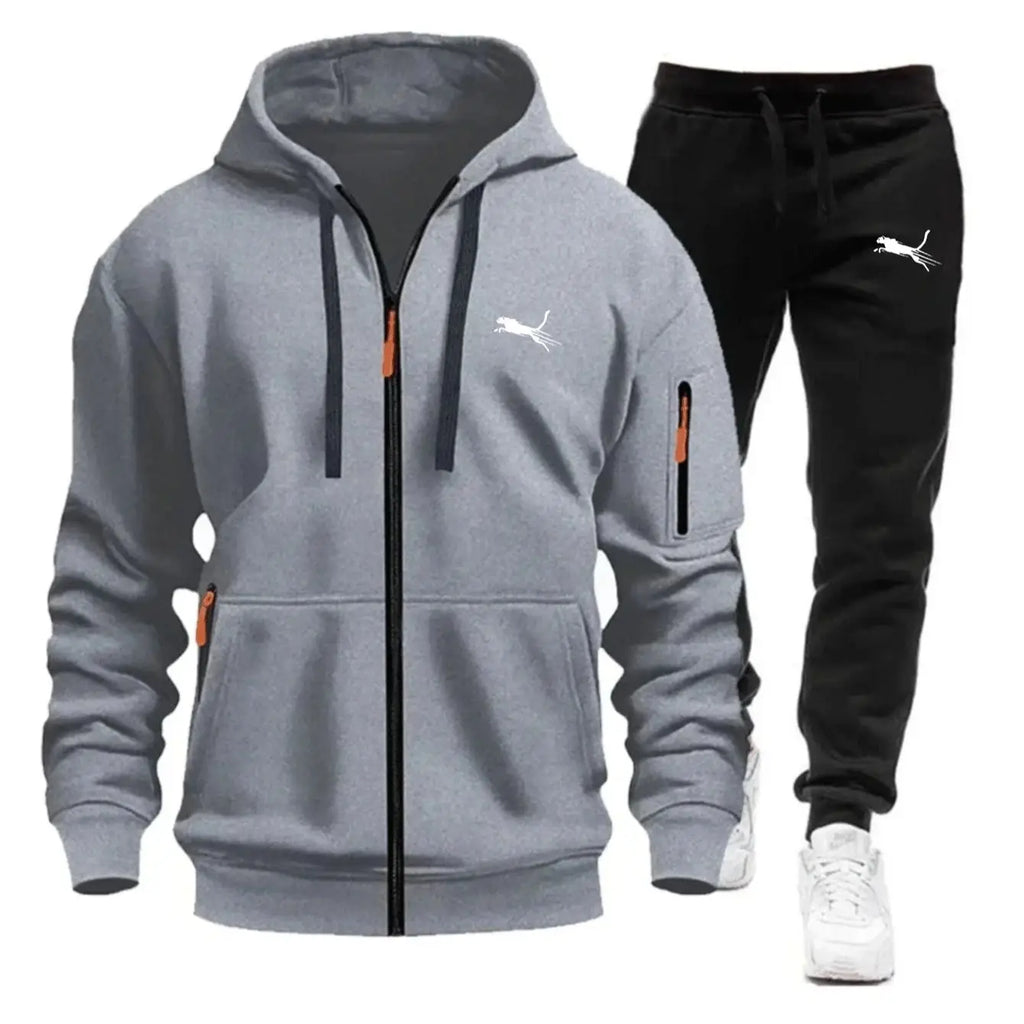 Men's Clothing Casual Sweatshirt Suit Sweatshirts for Men Daily Zipper Hoodies Hot High Quality 2026 Sports Tracksuit Jogging