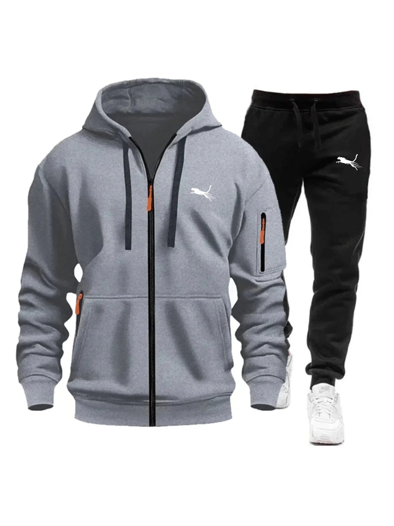 Men's Clothing Casual Sweatshirt Suit Sweatshirts for Men Daily Zipper Hoodies Hot High Quality 2026 Sports Tracksuit Jogging