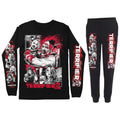 Terrifier Halloween Cosplay 3D Print Men's Sportswear Set Long-Sleeved T Shirt Pants 2-Piece Set Oversized Pullover Men Clothing