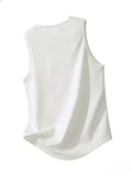 Cartoon panda print men's vest - Casual sleeveless sports vest - Breathable and comfortable top